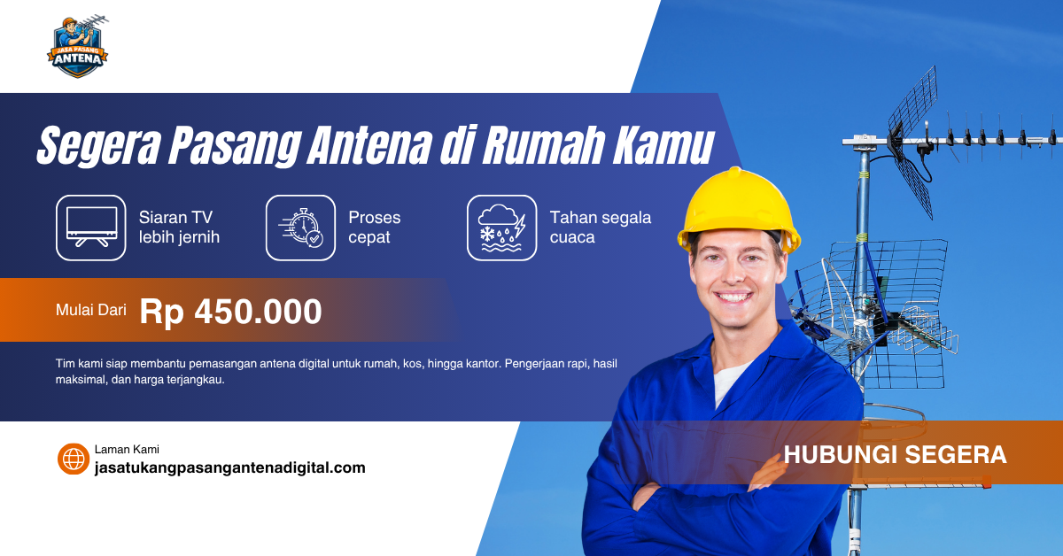 Biru dan Oranye Modern Jasa Pemasangan Wifi Facebook Ad